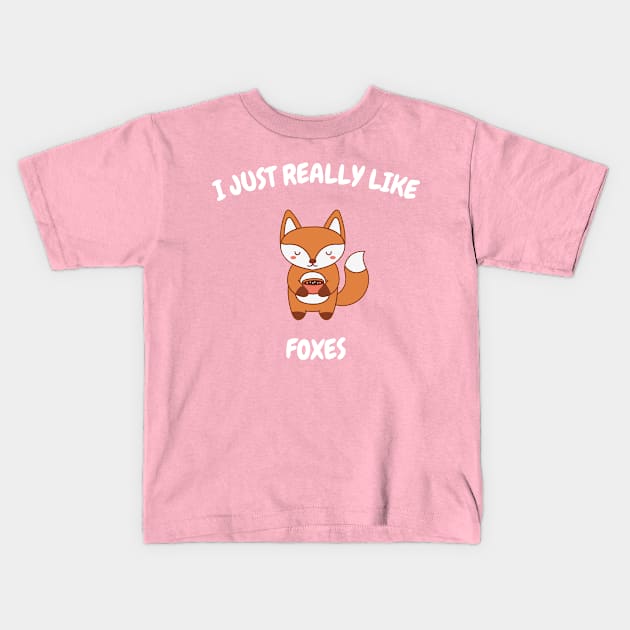 I just really like foxes ok? Kids T-Shirt by Marius Andrei Munteanu